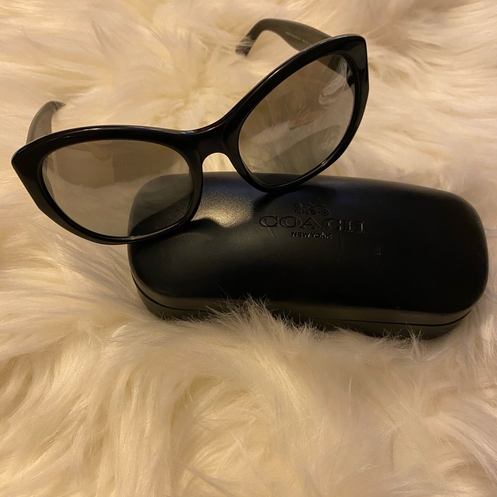 Black Coach Cat-eye Sunglasses.